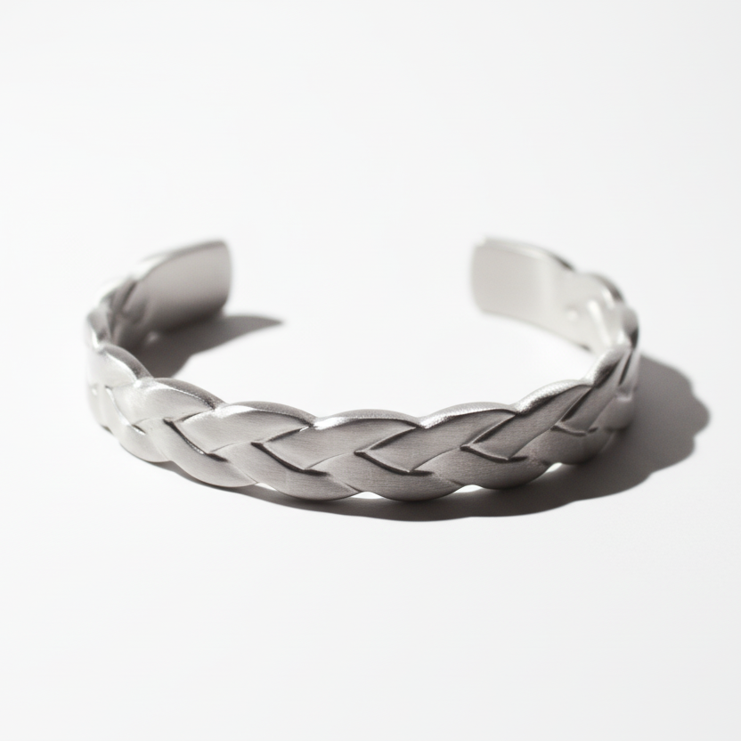 Bracelete de Aço Inoxidável Luhem – Trançado Bold Matte