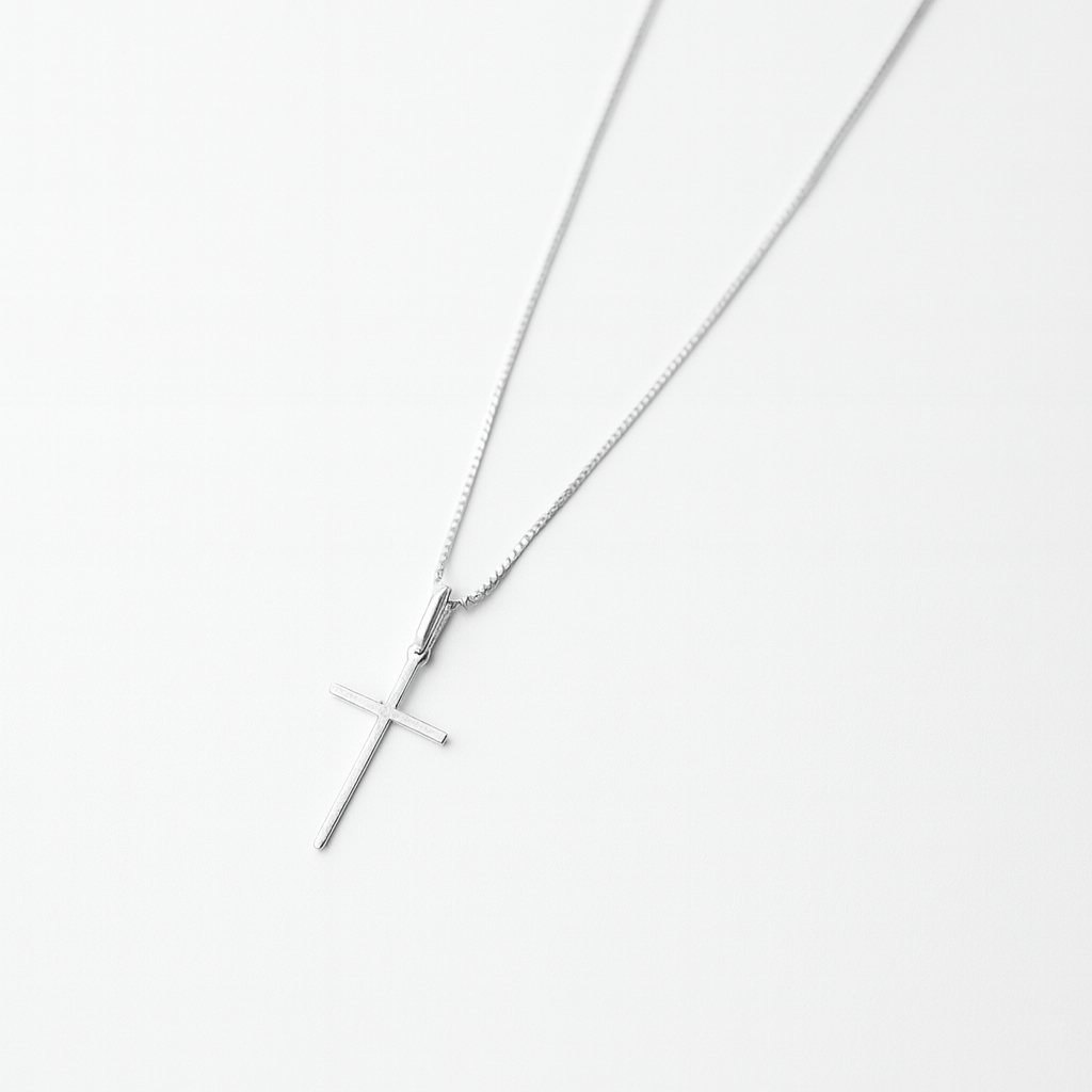 Colar Cruz Minimalista em Prata 925