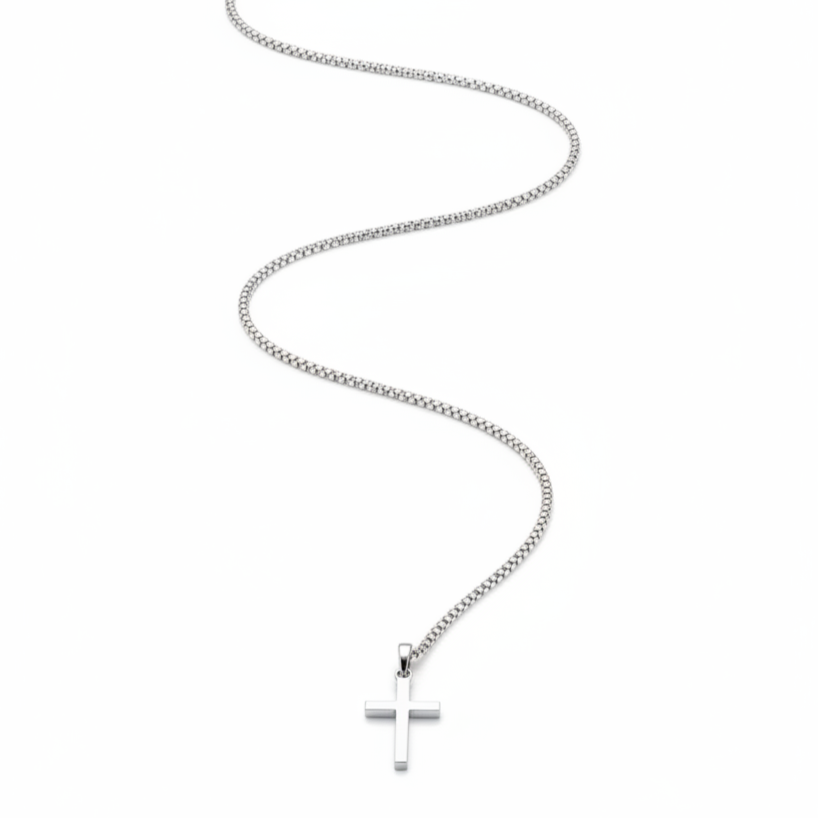 Corrente de Cruz Veneziana Luhem Prata 925